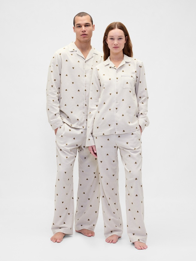 スーパーソフト フランネル パジャマパンツ (ユニセックス)-1