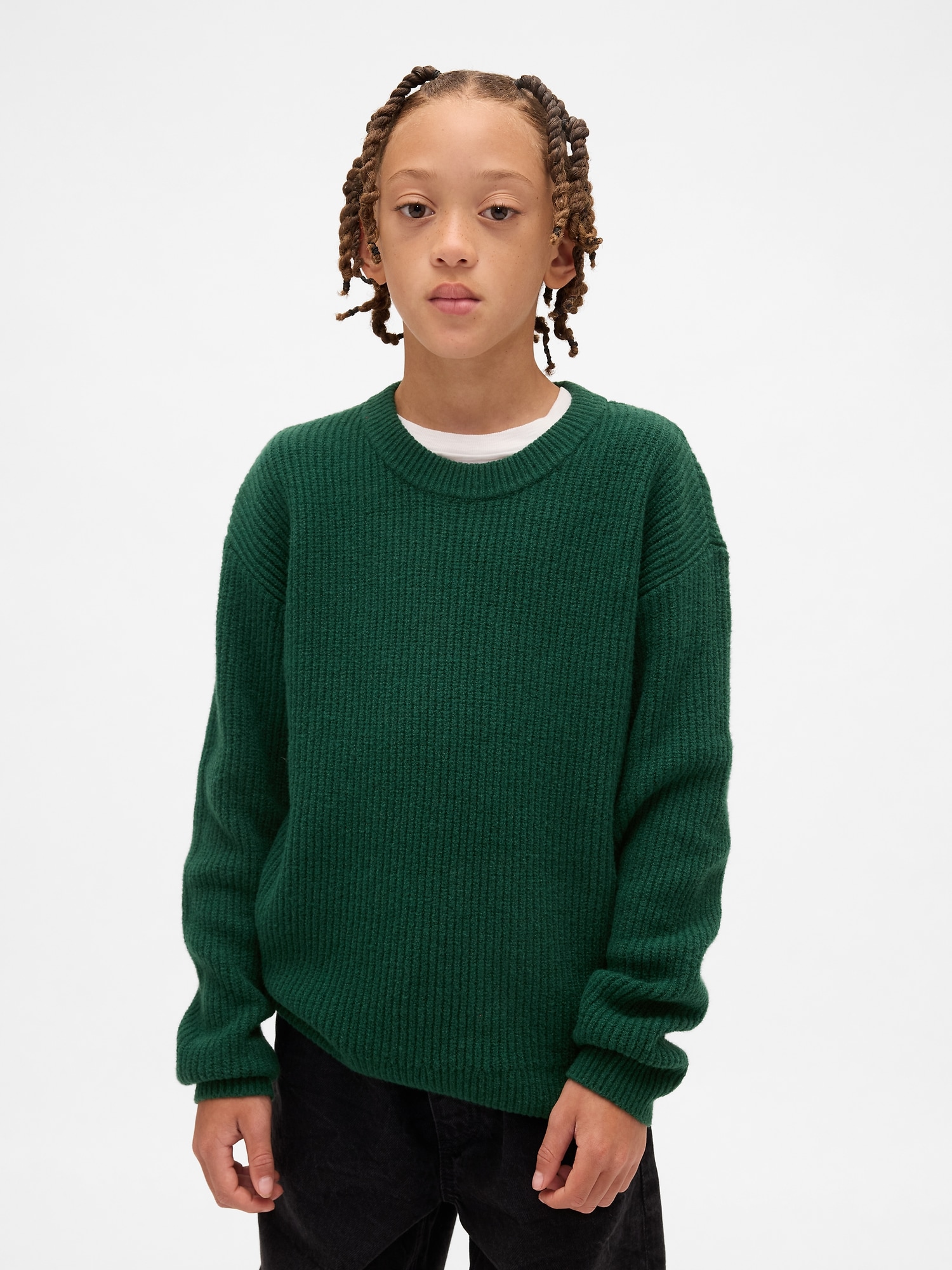 Kids CashSoft Relaxed Crewneck Sweater