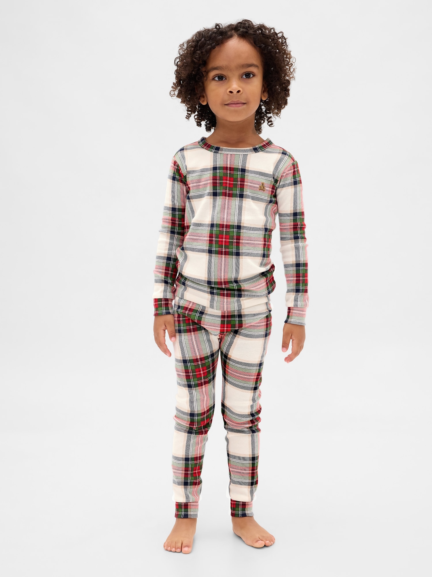 オーガニック ブラッシュドコットン パジャマセット (幼児・ベビー)-3