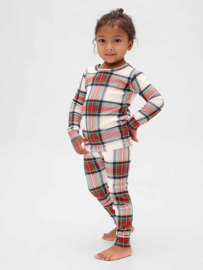 オーガニック ブラッシュドコットン パジャマセット (幼児・ベビー)-2