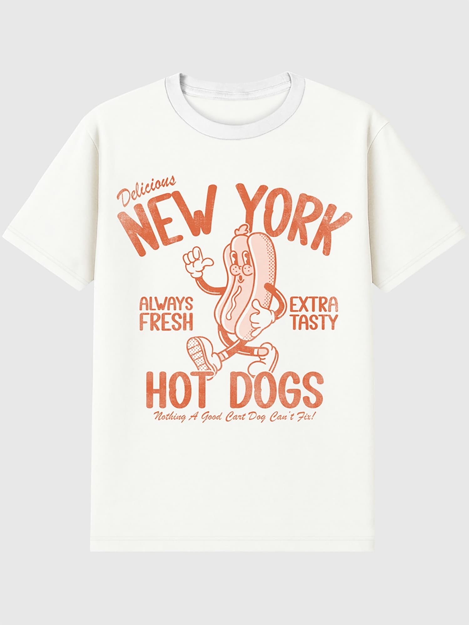 New York Distressed Graphic T-Shirt