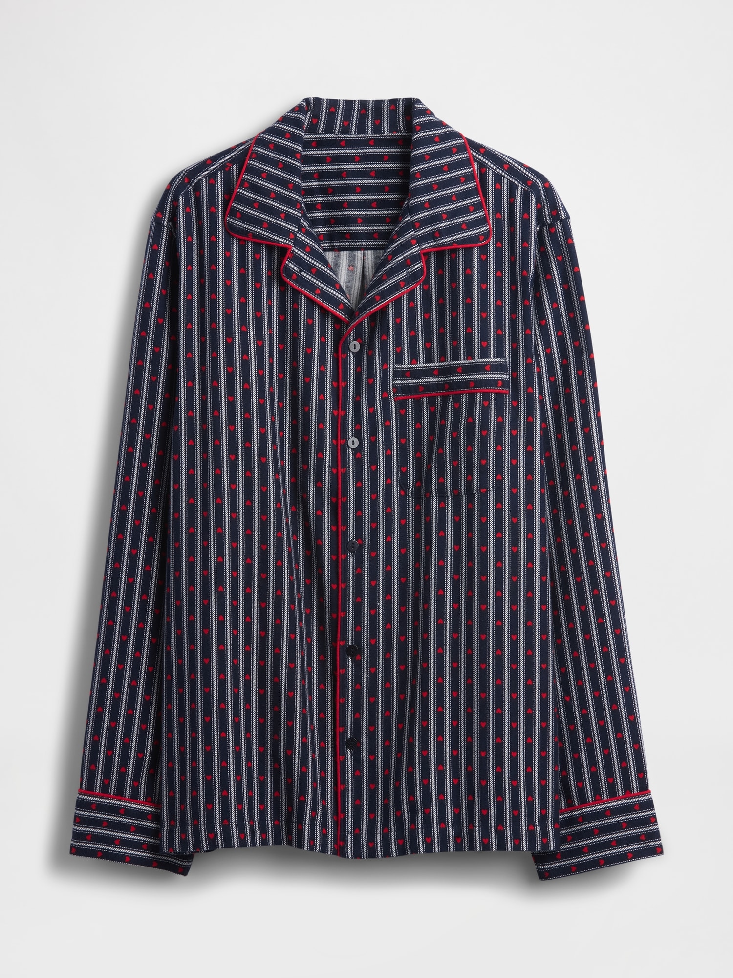 スーパーソフト フランネル パジャマシャツ (ユニセックス)-5