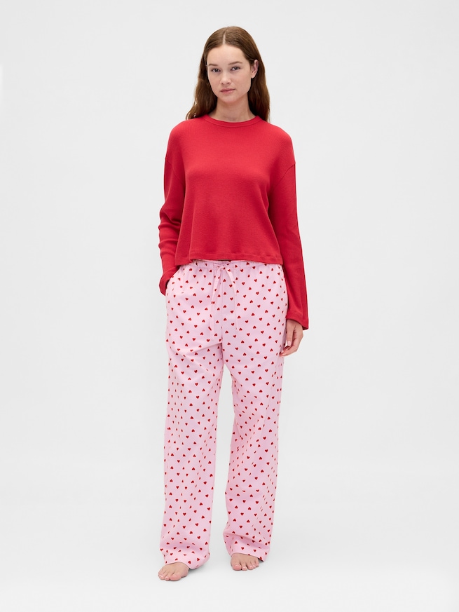 スーパーソフト フランネル パジャマパンツ (ユニセックス)-2