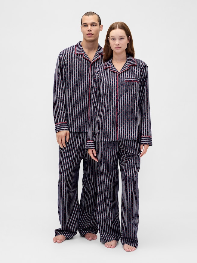 スーパーソフト フランネル パジャマパンツ (ユニセックス)-1