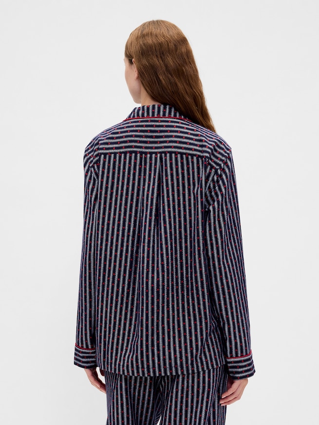 スーパーソフト フランネル パジャマシャツ (ユニセックス)-3