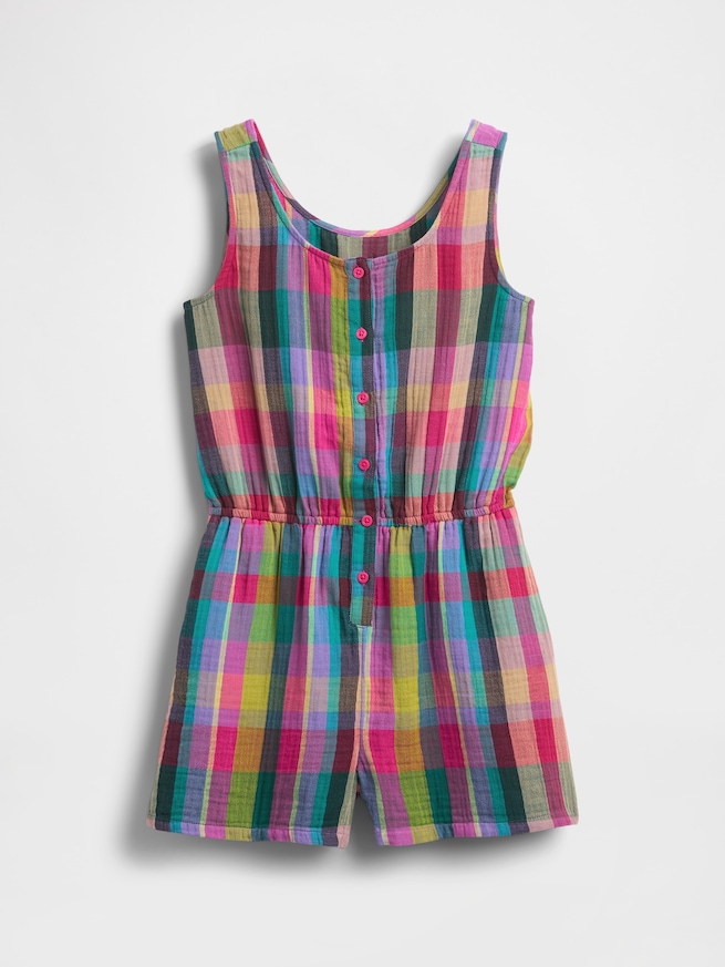 クリンクルガーゼ ロンパース (キッズ)-1