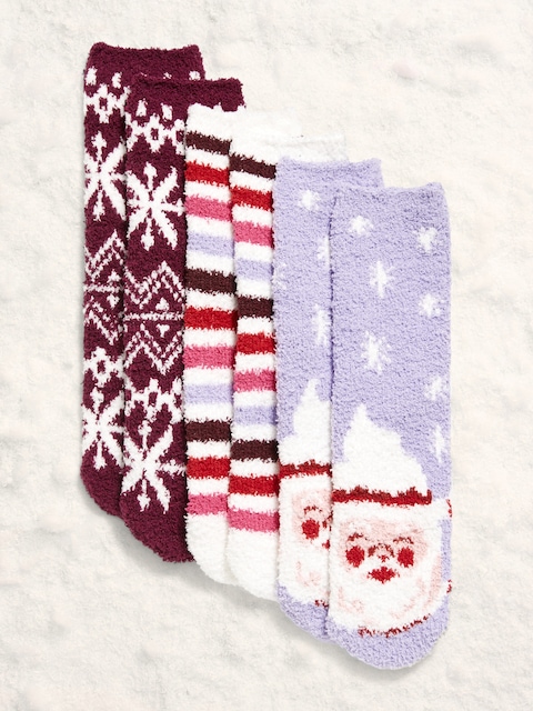 3-Pack Cozy Crew Socks for Women
