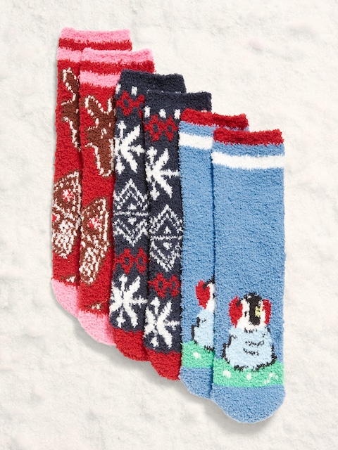 3-Pack Cozy Crew Socks for Women