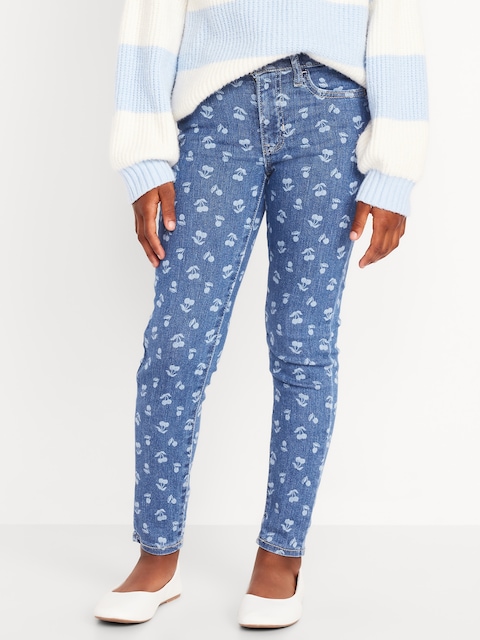 Printed High-Waisted Rockstar 360° Stretch Jeggings for Girls