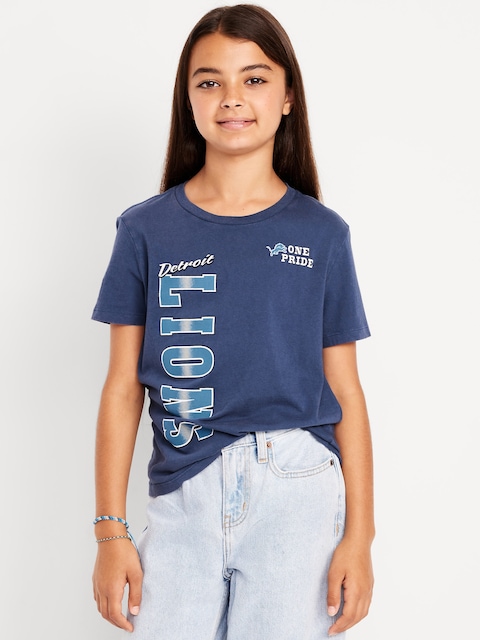 Detroit Lions Gender-Neutral Graphic T-Shirt for Kids