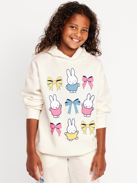 Miffy™ Oversized Graphic Tunic Hoodie for Girls