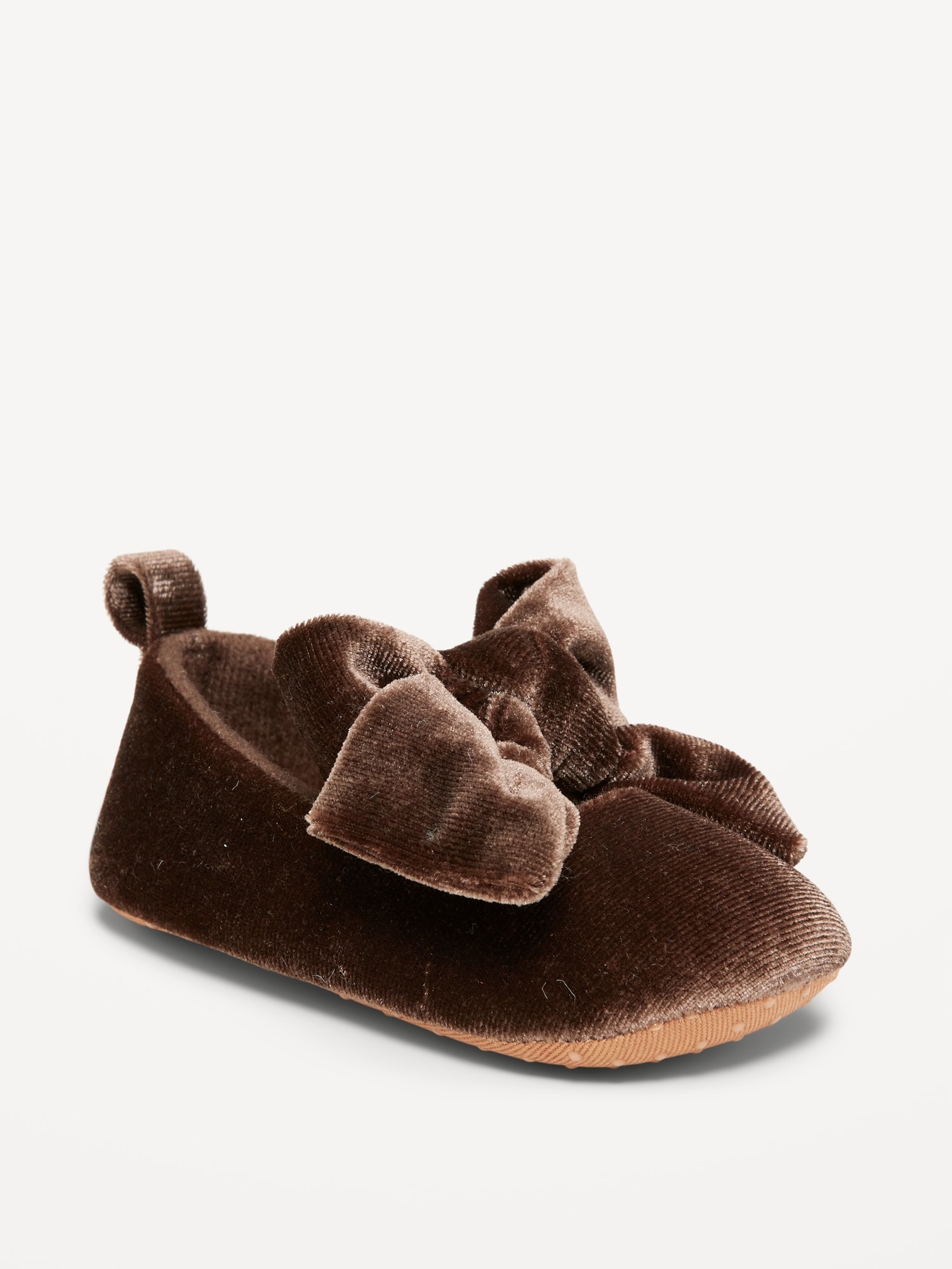 BALLERINES À BOUCLE EN VELOURS POUR BÉBÉ