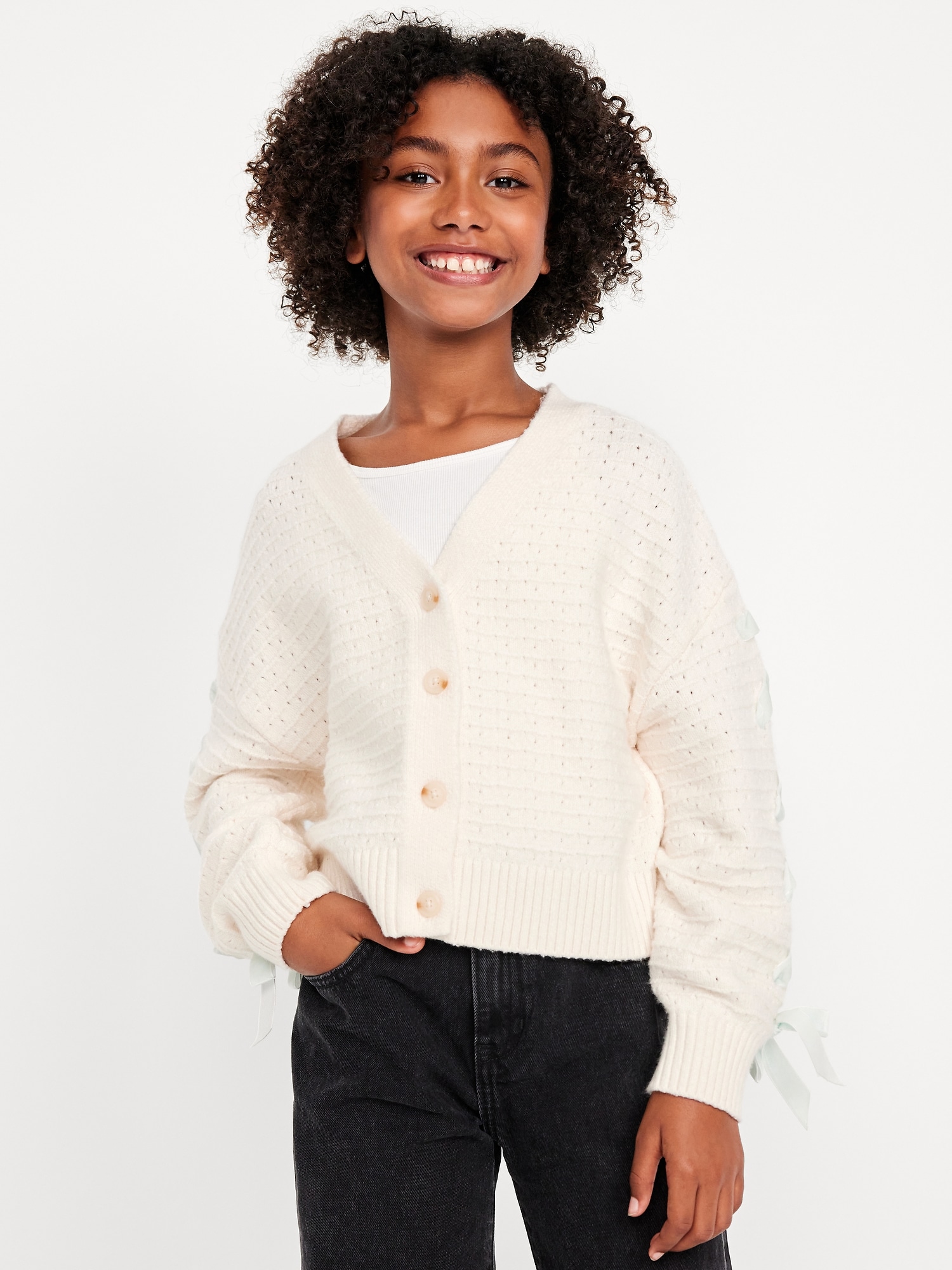 カーディガン the Virgins heart logo button cardigan English Factory Pearly Heart Button Sweater | Nordstrom