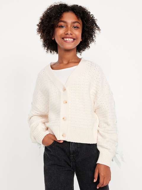 SoSoft Bow-Tie Cardigan Sweater for Girls