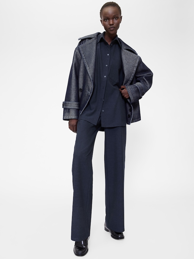 GapStudio デニム コクーンコート-3