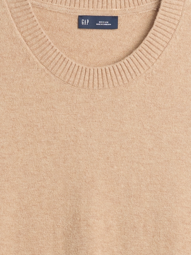 CashSoft カシミヤタッチ クルーネックセーター-3