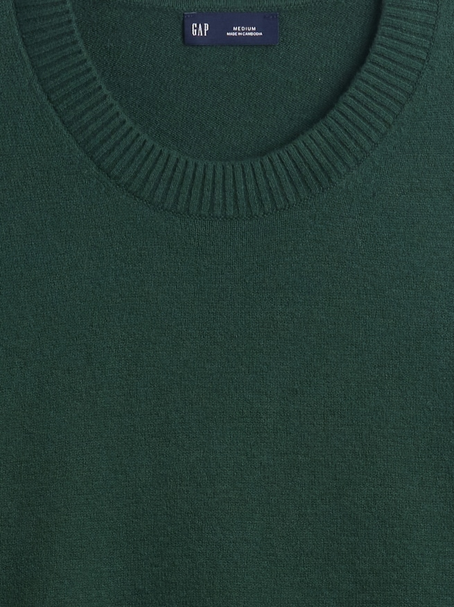 CashSoft カシミヤタッチ クルーネックセーター-3