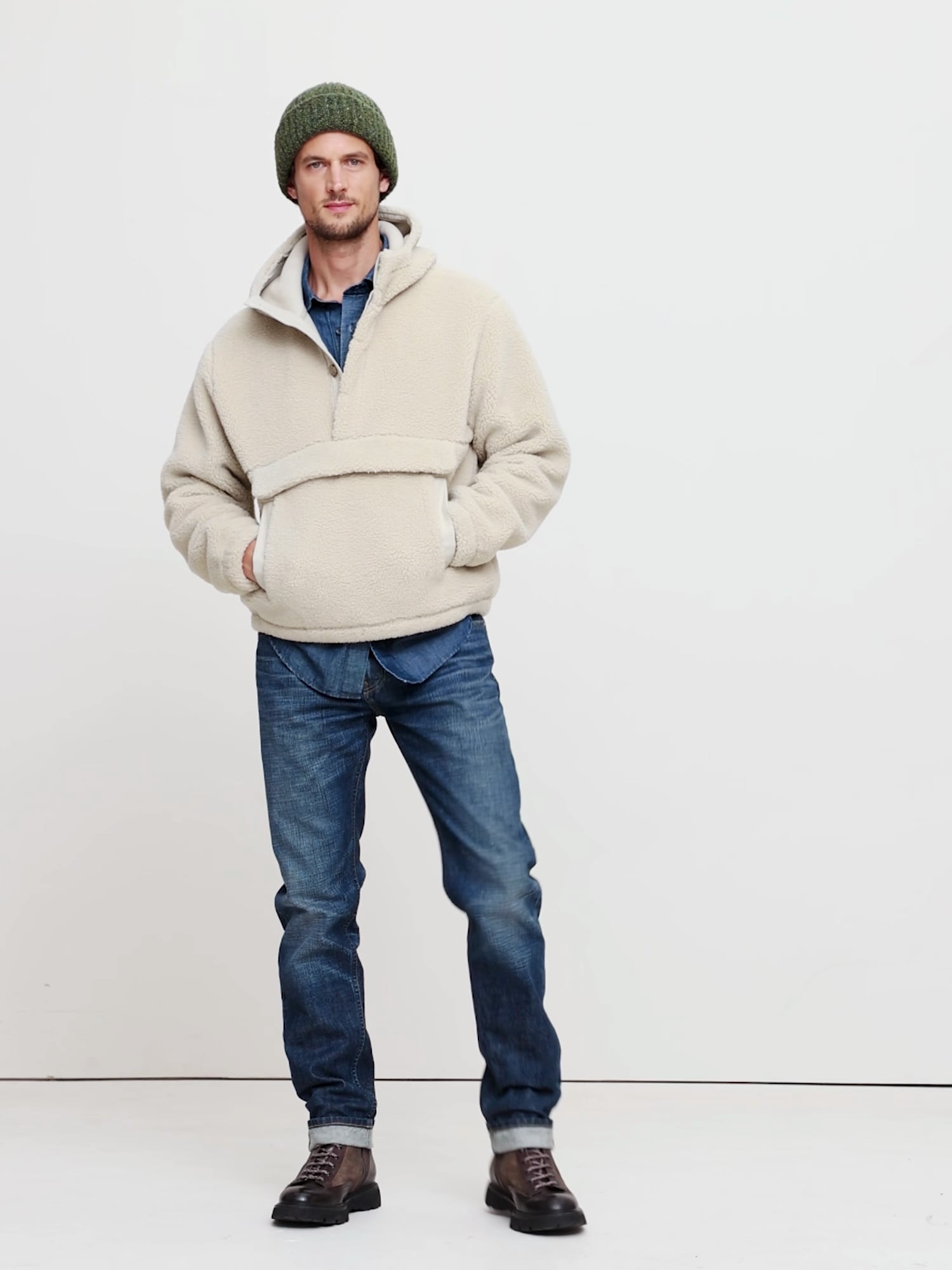 シェルパ フーディー  スウェットシャツ-7