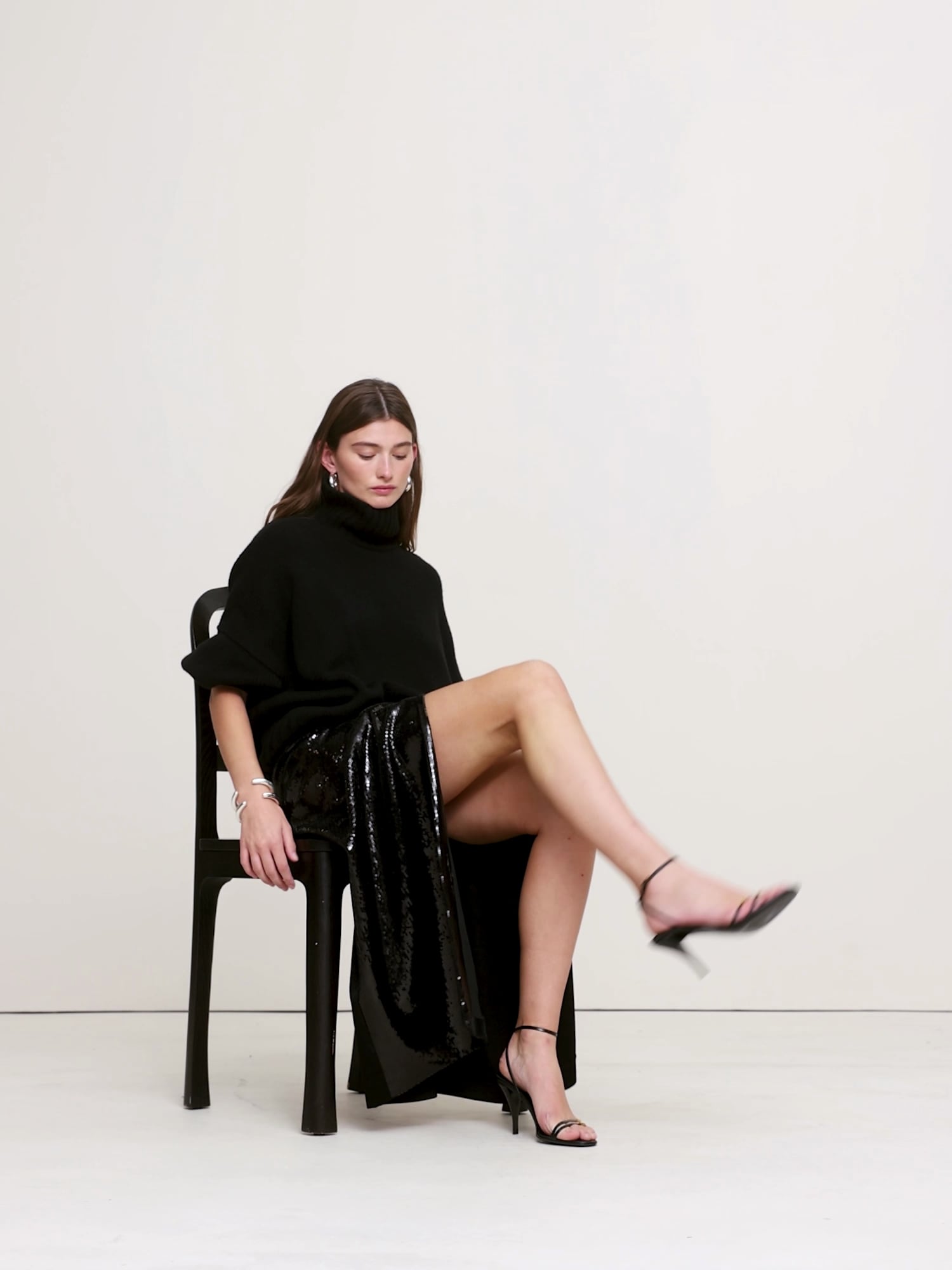 ポンチ & スパンコール ラップスカート-5 ポンチ & スパンコール ラップスカート-5