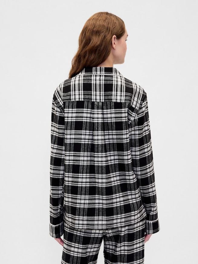 スーパーソフト フランネル パジャマシャツ (ユニセックス)-3