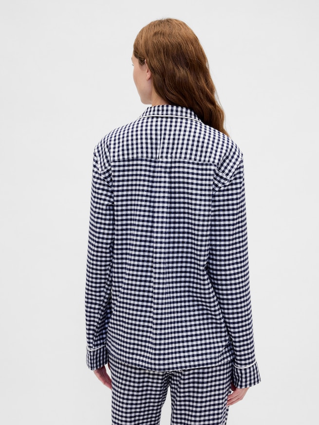 スーパーソフト フランネル パジャマシャツ (ユニセックス)-3