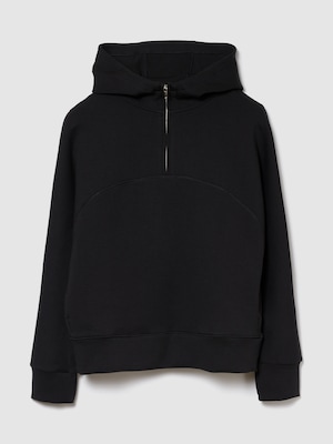 GapFit オーバーサイズ 1/4ジップアップパーカー