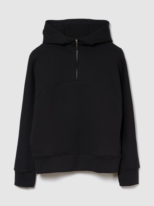 GapFit オーバーサイズ 1/4ジップアップパーカー