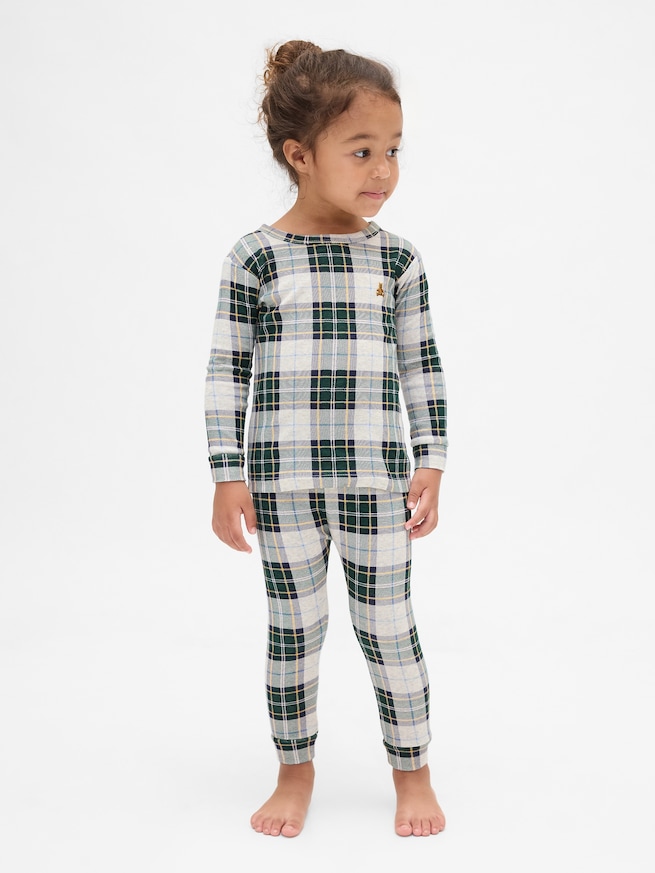 オーガニック ブラッシュドコットン ホリデー パジャマセット (幼児・ベビー)-3
