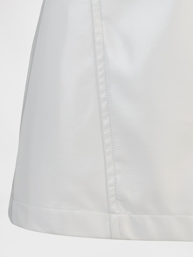 GapStudio ヴィーガン パテントレザー ミニドレス-5