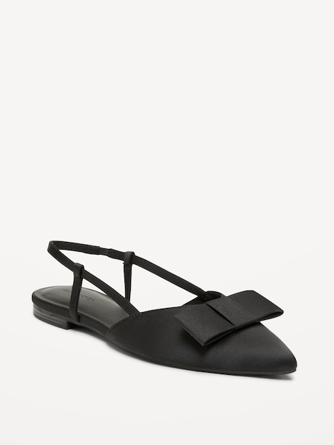 Bow Slingback Flats for Women