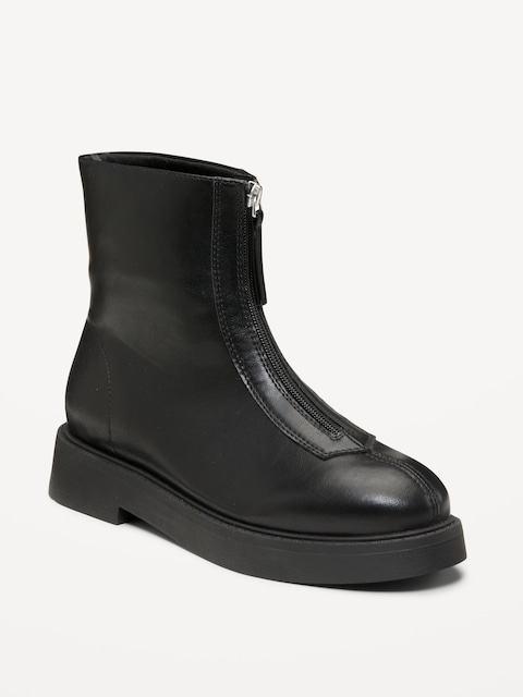 Zip Front Chelsea Boot for Women