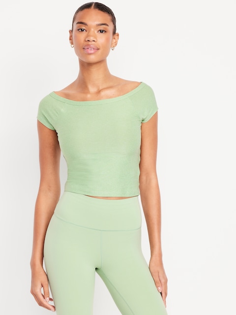 CloudMotion Ballet Twist-Back Top