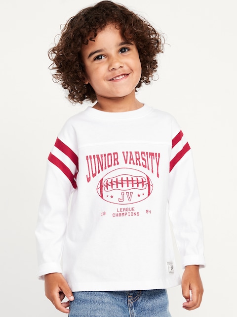 Oversized Football Graphic T-Shirt for Toddler Boys