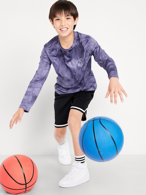 T-SHIRT PERFORMANCE NUAGESPORT À IMPRIMÉ ET À MANCHES LONGUES POUR GARÇON