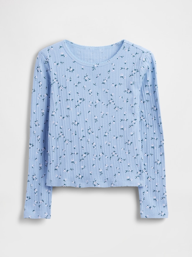 リブTシャツ (キッズ)-1