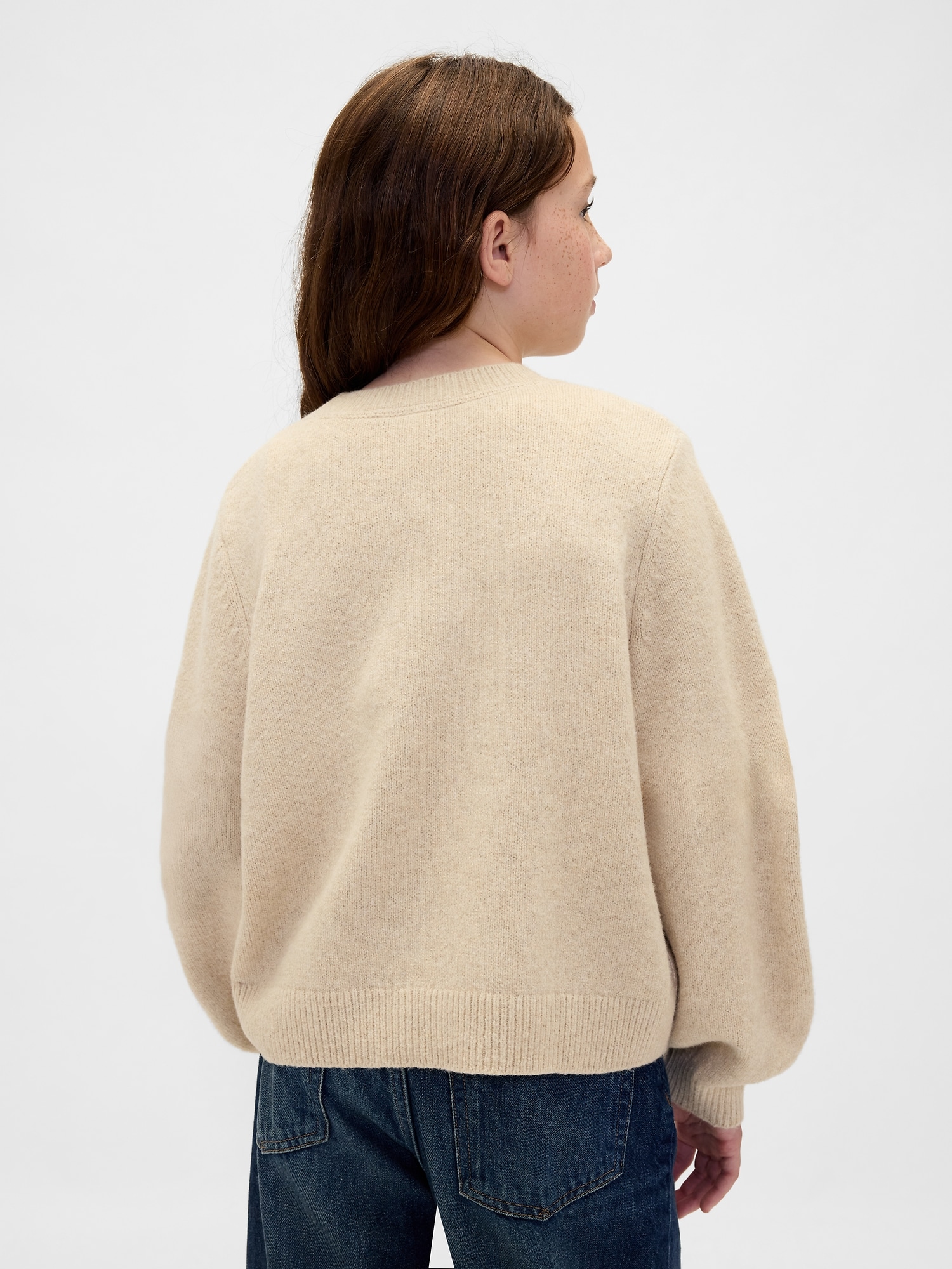 CashSoft カシミヤタッチ クルーネックセーター (キッズ)-2