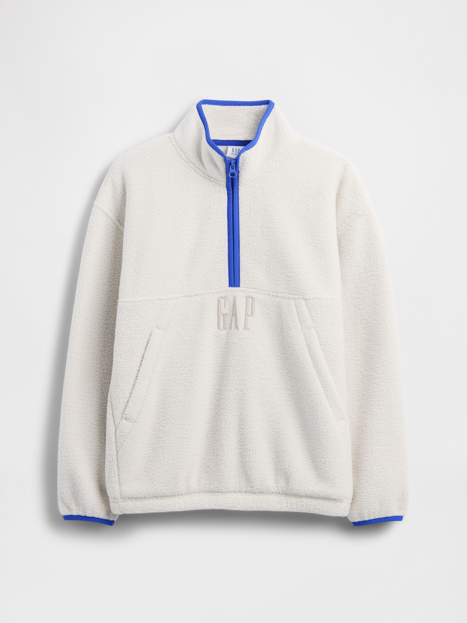 ボア GAPロゴ ハーフジップ プルオーバー (キッズ)-1