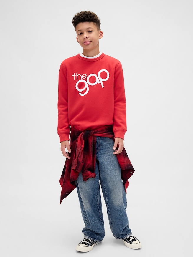 GAPロゴ スウェットシャツ (キッズ)-3