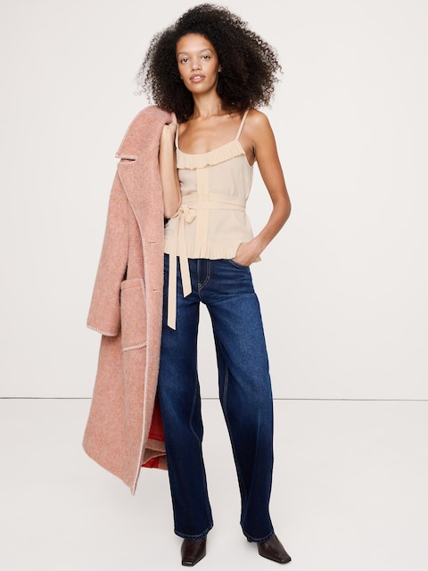 Georgette Ruffle Tank