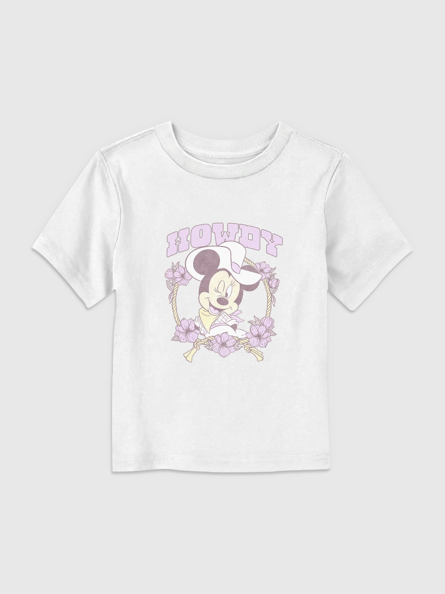 Toddler Minnie Mouse Howdy Floral Graphic T-Shirt