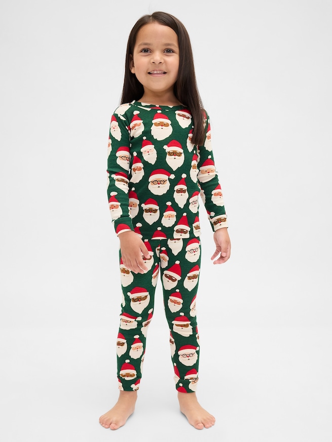 オーガニック ブラッシュドコットン ホリデー パジャマセット (幼児・ベビー)-3