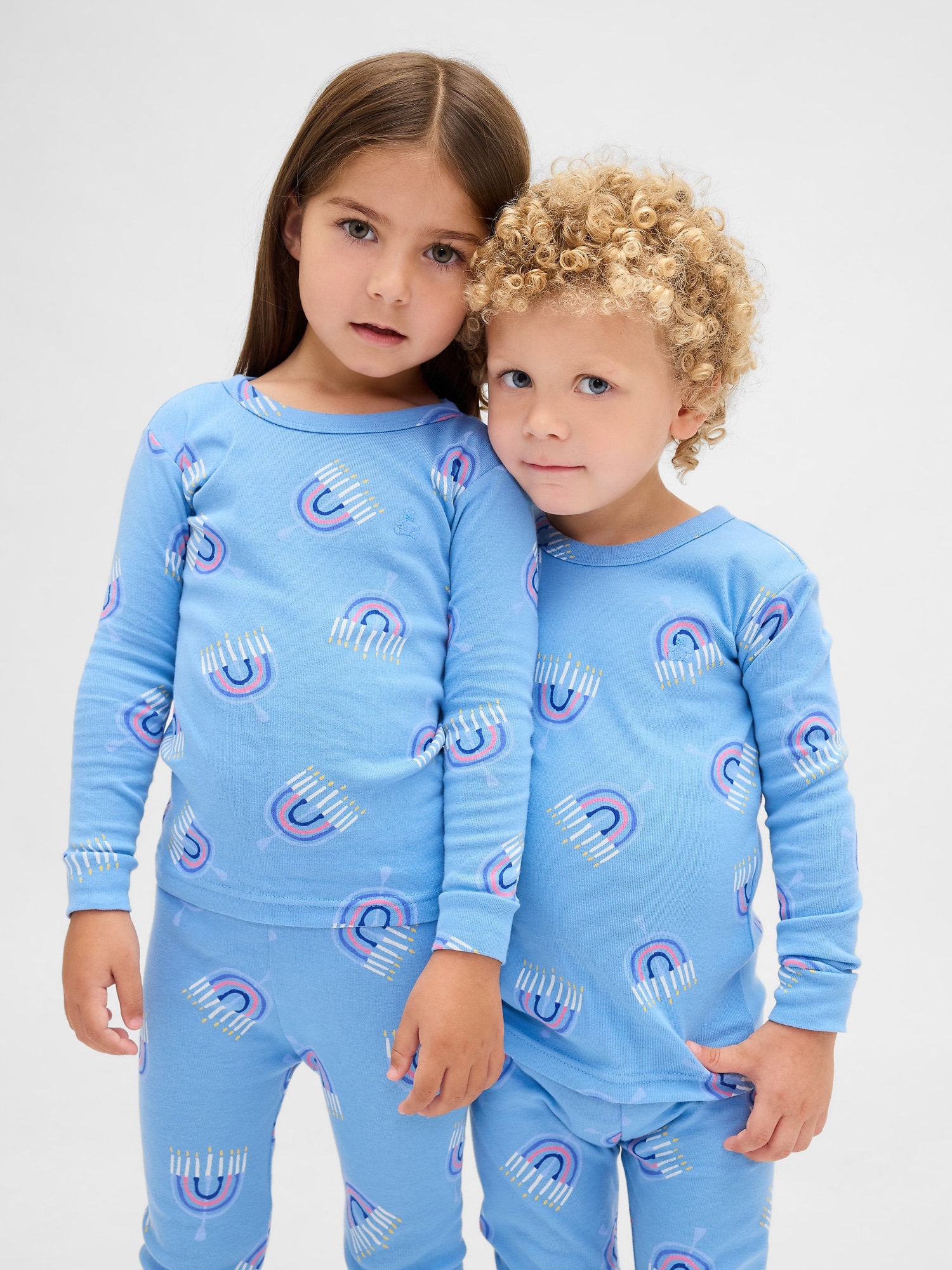PYJAMA DES FÊTES EN COTON BIOLOGIQUE BROSSÉ POUR ENFANT ET BÉBÉ