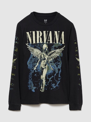ニルヴァーナ リラックスフィット グラフィックTシャツ