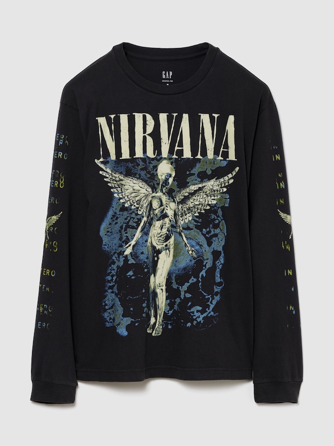 ニルヴァーナ リラックスフィット グラフィックTシャツ-0