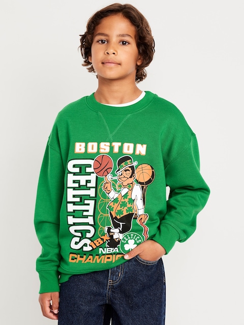 NBA© Boston Celtics© Oversized Gender-Neutral Sweatshirt for Kids