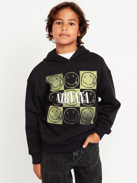 Nirvana™ Oversized Gender-Neutral Hoodie for Kids