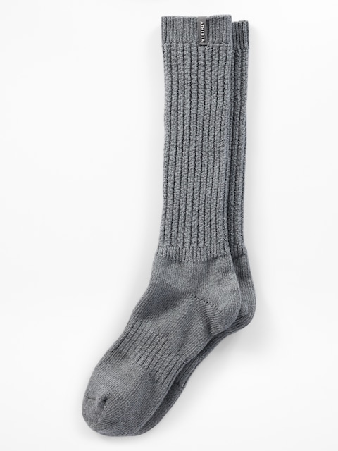 Cloud Cable Knit Scrunch Sock