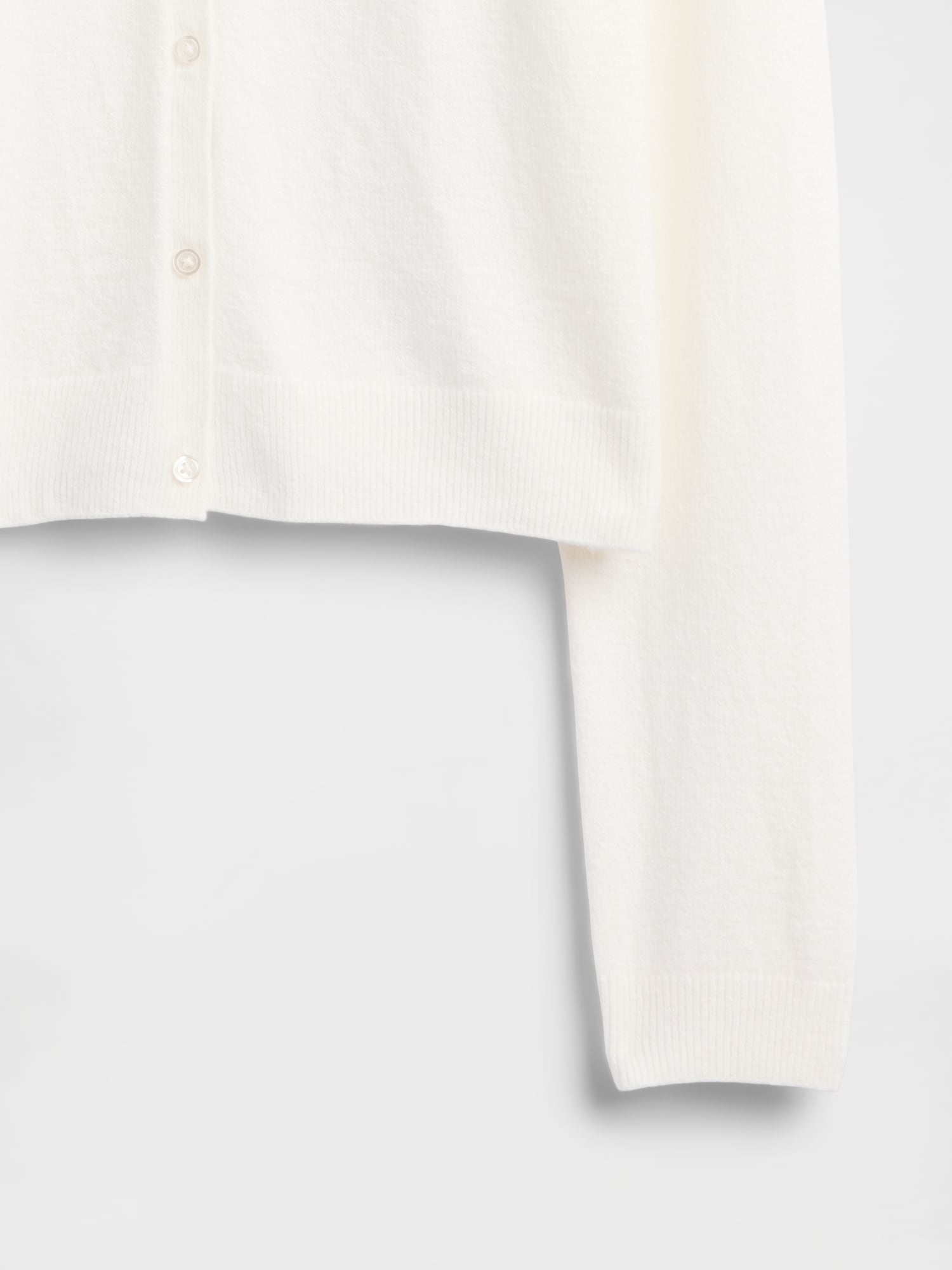 CashSoft カシミヤタッチ クロップドカーディガン-3