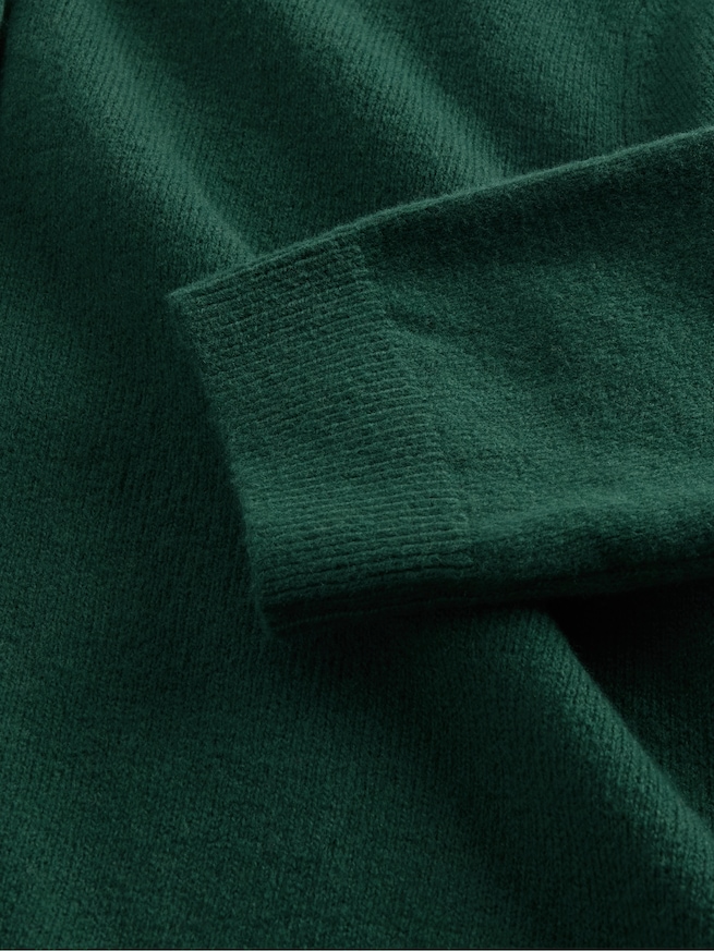 CashSoft カシミヤタッチ クロップドカーディガン-3