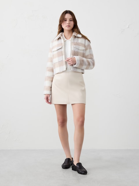 Vegan Leather Mini Skirt
